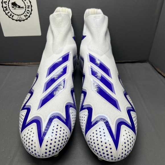 Adidas Freak Ultra 22 Boost Football Cleats White Purple GW2927 Men Sz 13.5 NEW main image 6
